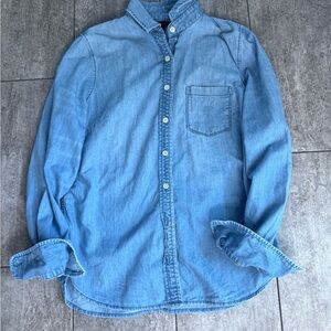 J. Crew Blue Button Down Shirt with Long Sleeves